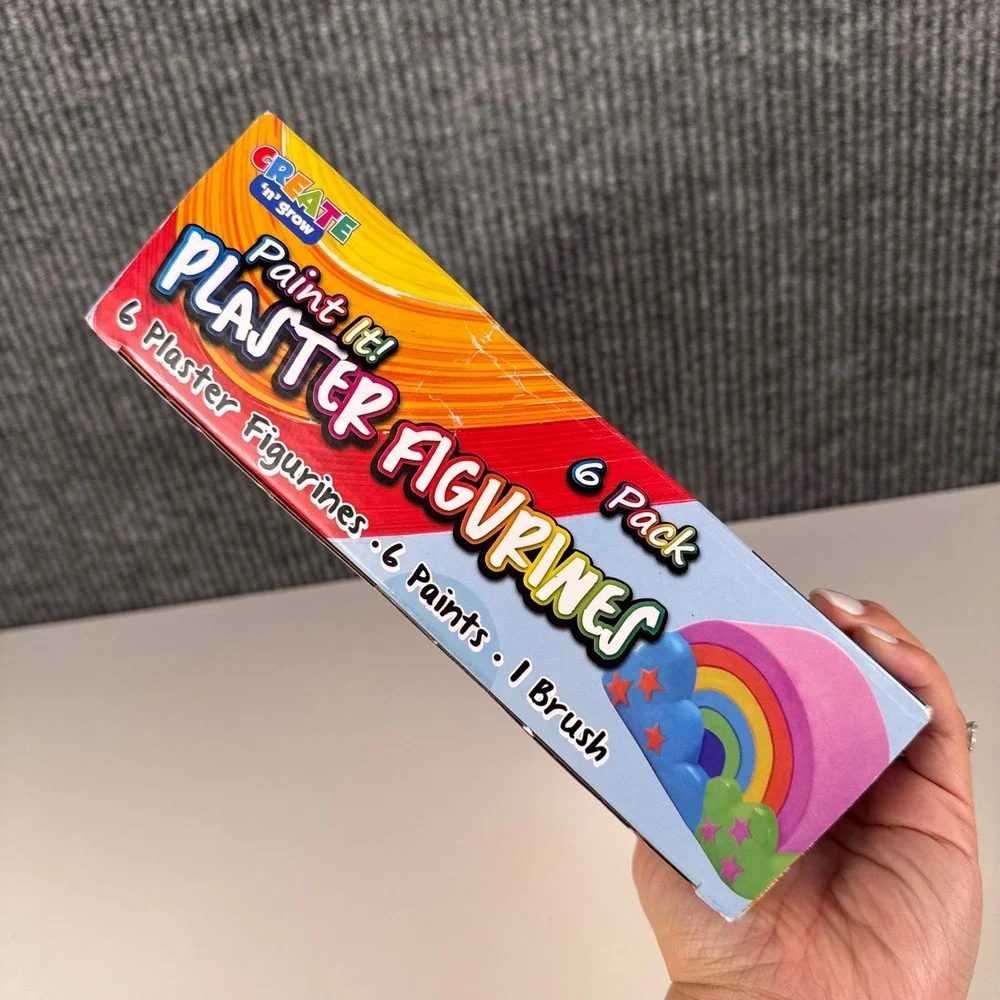 Create n Grow Paint It Plaster Figurines 6 Pack Kids Arts and Crafts Kit I72Q‎